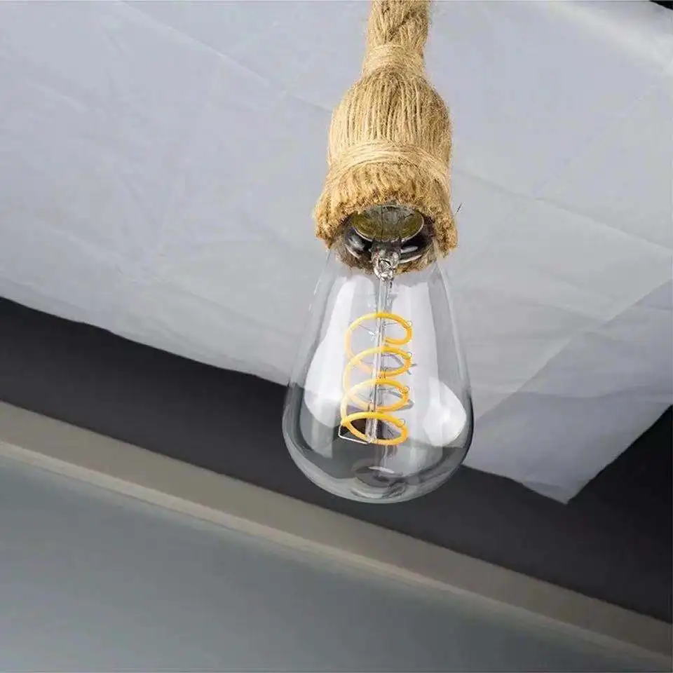Hemp Rope Pendant Lights Vintage Retro Loft Industrial Hanging Lamp for Living Room Kitchen Home Light Fixtures Decor Luminaire
Hemp Rope Pendant Lights Vintage Retro Loft Industrial Hanging Lamp for Living Room Kitchen Home Light Fixtures Decor Luminaire