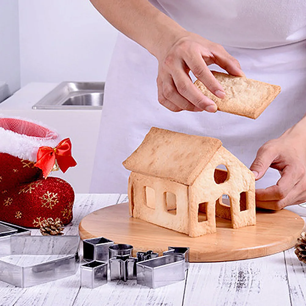 10 шт., 3D формы для печенья из нержавеющей стали 
10 шт., 3D формы для печенья из нержавеющей стали