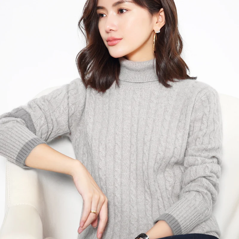 2019 autumn and winter new sweater women's high collar short thick sweater sweater loose wool knit bottoming shirt
2019 autumn and winter new sweater women's high collar short thick sweater sweater loose wool knit bottoming shirt