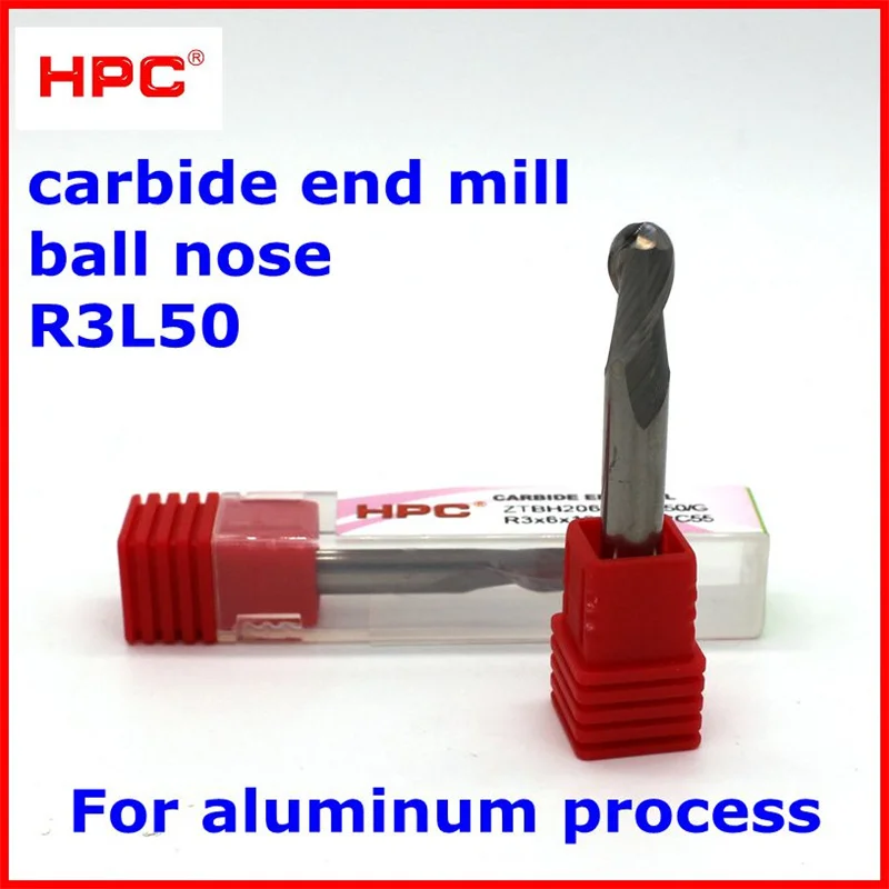 R3*6*50 ball nose aluminum process HRC55 tungsten solid carbide end mills cutter CNC machine tool
R3*6*50 ball nose aluminum process HRC55 tungsten solid carbide end mills cutter CNC machine tool