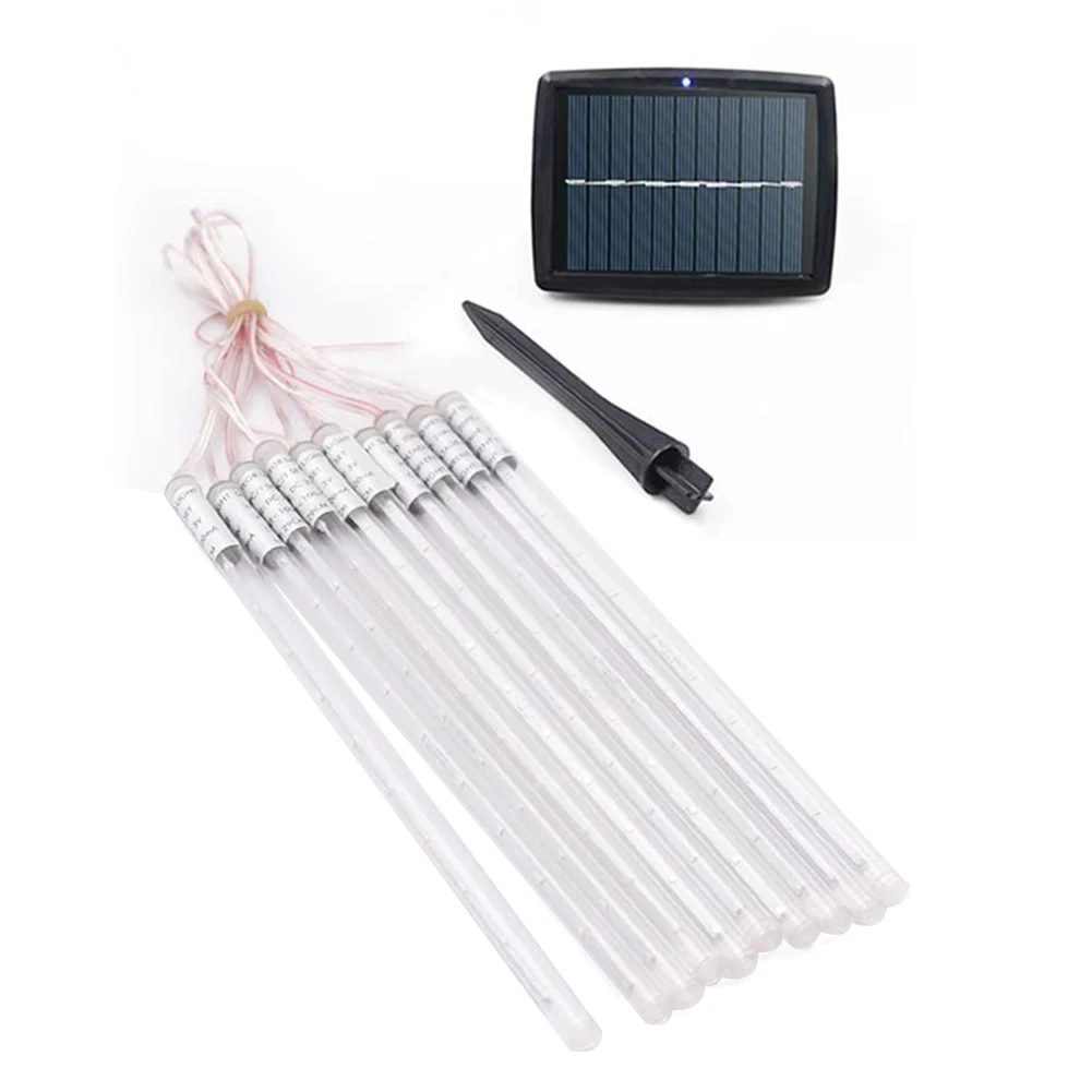 Solar LED Meteor Shower Rain Lights Holiday String Lights Waterproof Garden Light 10 Tubes Christmas Trees Wedding Decoration
Solar LED Meteor Shower Rain Lights Holiday String Lights Waterproof Garden Light 10 Tubes Christmas Trees Wedding Decoration