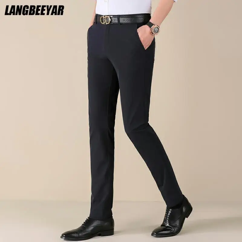 Top Quality New Summer Designer Brand Casual Fashion Loose Comfortable Dress Suit Pants Men Business Trousers Men's Clothing
Top Quality New Summer Designer Brand Casual Fashion Loose Comfortable Dress Suit Pants Men Business Trousers Men's Clothing
