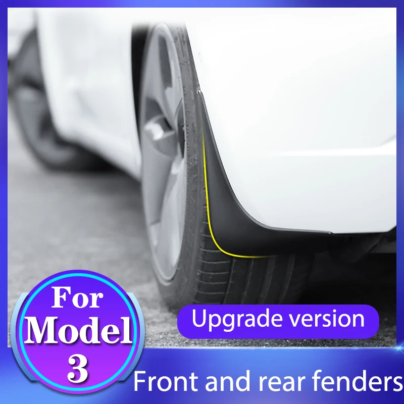 For Tesla Model3 Front And Rear Wheel Mudguard 4 Pieces With Splash Proof Black/White Fender Premium Soft Plastic Car Protectors
For Tesla Model3 Front And Rear Wheel Mudguard 4 Pieces With Splash Proof Black/White Fender Premium Soft Plastic Car Protectors