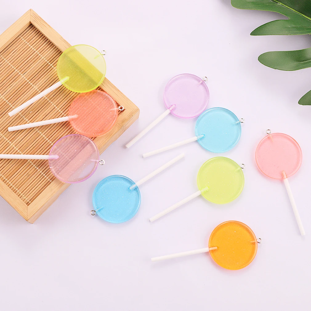 HEYUYAO Cute Round Lollipop Pendants Charms Resin Simulation Food Pendants for DIY Handmade Candy Color Jewelry Accessories
HEYUYAO Cute Round Lollipop Pendants Charms Resin Simulation Food Pendants for DIY Handmade Candy Color Jewelry Accessories