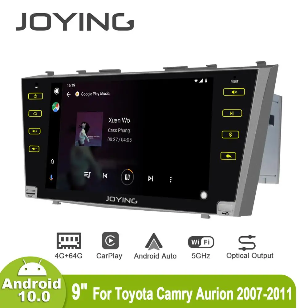 Автомобильная стереомагнитола 9 дюймов Android 10 для Toyota Camry 2007 2008 2009 2010 2011 DSP GPS SPDIF