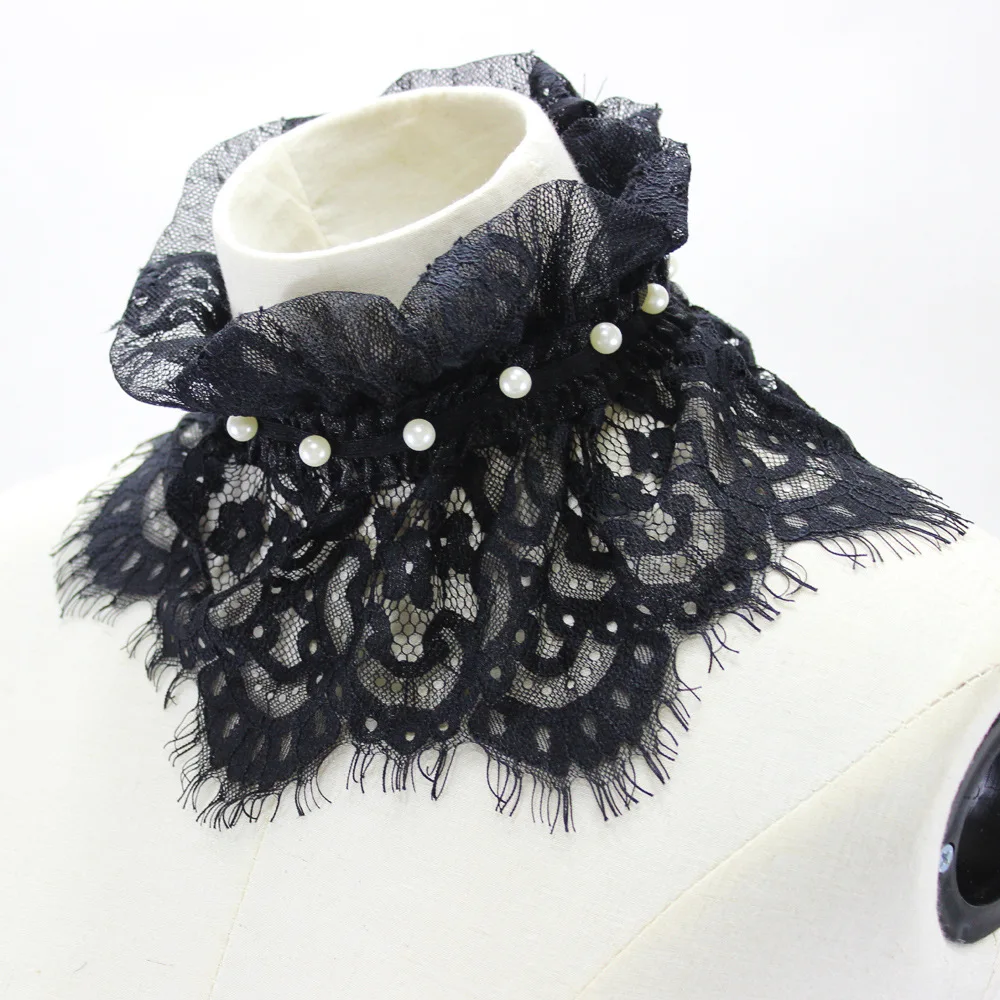 Linbaiway Women Pleated Ruffles Stand Fake Collar Lace Floral Hollow Necklace Choker False Collars Dress Detachable Collars
Linbaiway Women Pleated Ruffles Stand Fake Collar Lace Floral Hollow Necklace Choker False Collars Dress Detachable Collars