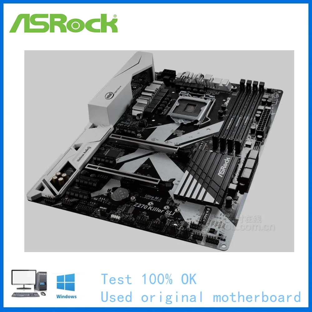 Материнская плата для компьютера ASRock Z270 KILLER SLI материнская LGA 1151 DDR4 настольного
