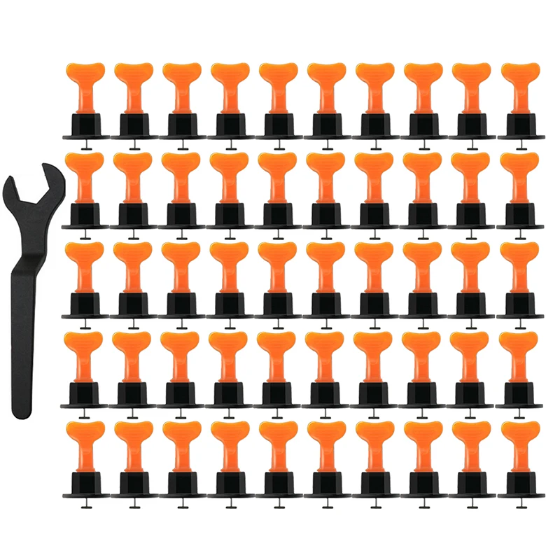 50Pcs Tile Leveling System Kit Tile Installation Tools with Tile Leveler Spacers Wrenches for Construction Building Walls Floors
50Pcs Tile Leveling System Kit Tile Installation Tools with Tile Leveler Spacers Wrenches for Construction Building Walls Floors