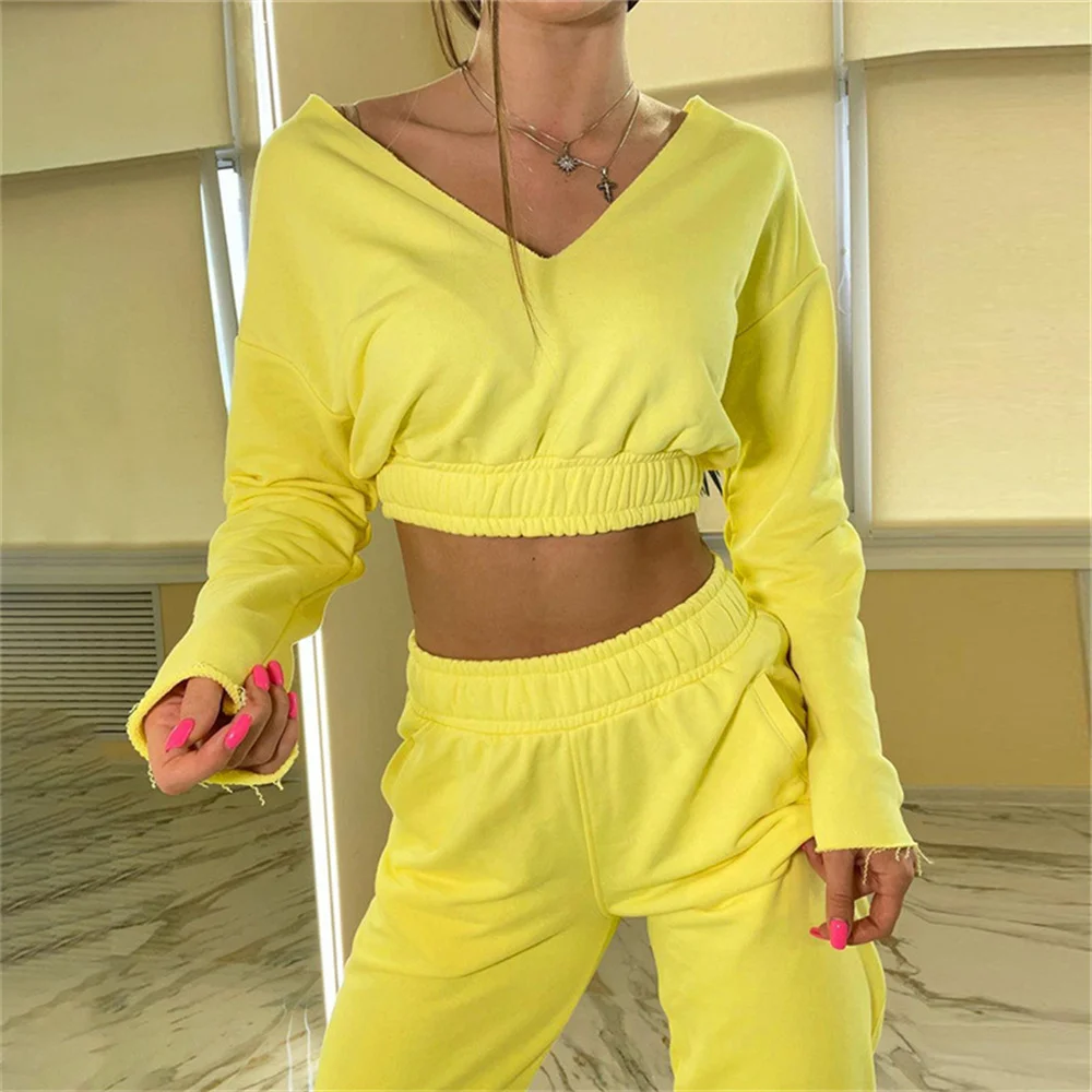 Women's Pants Suit Fall Winter 2021 New Long-sleeved Female Jacket Casual Two-piece Loose Pants Set Yellow Pink Black
Women's Pants Suit Fall Winter 2021 New Long-sleeved Female Jacket Casual Two-piece Loose Pants Set Yellow Pink Black