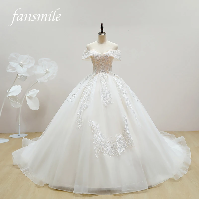 Fansmile Quality Long Train Vestido De Noiva Lace Wedding Dresses 2020 Plus Size Customized Wedding Gowns Bridal Dress FSM-162T
Fansmile Quality Long Train Vestido De Noiva Lace Wedding Dresses 2020 Plus Size Customized Wedding Gowns Bridal Dress FSM-162T