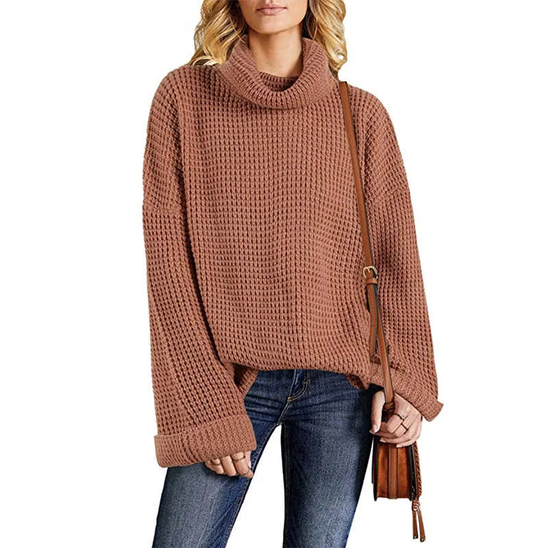 Women Casual Knitted Sweater Loose Streetwear Turtleneck Long Sleeve Pullovers Outwear Solid Autumn Winter Plus Size Jumpers
Women Casual Knitted Sweater Loose Streetwear Turtleneck Long Sleeve Pullovers Outwear Solid Autumn Winter Plus Size Jumpers