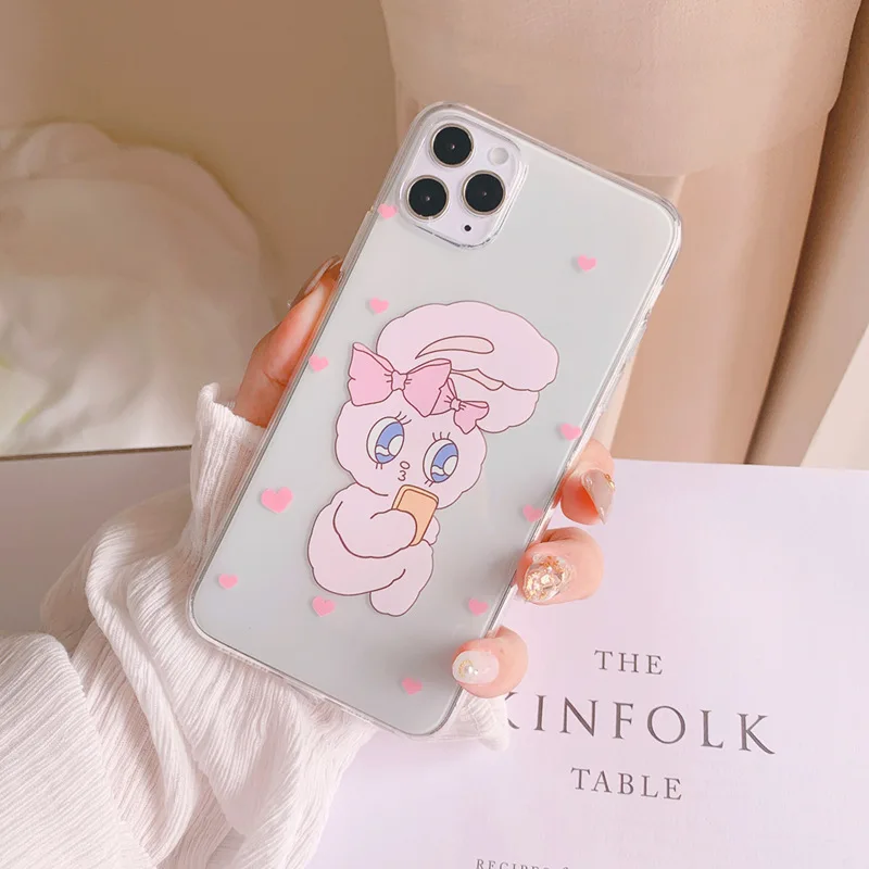 Cute Cartoon Animal Rabbit Love Clear Korean Phone Case For iPhone 11 Pro Max Xr X Xs Max 7 8 Puls SE 2020 Cases Soft Back Cover
Cute Cartoon Animal Rabbit Love Clear Korean Phone Case For iPhone 11 Pro Max Xr X Xs Max 7 8 Puls SE 2020 Cases Soft Back Cover