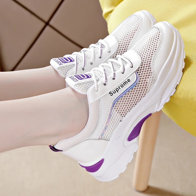 2021 Summer New Student Lightweight Breathable Hollow Mesh Casual Sports Shoes Fashion White Shoes Women's Vulcanized Shoes
2021 Summer New Student Lightweight Breathable Hollow Mesh Casual Sports Shoes Fashion White Shoes Women's Vulcanized Shoes