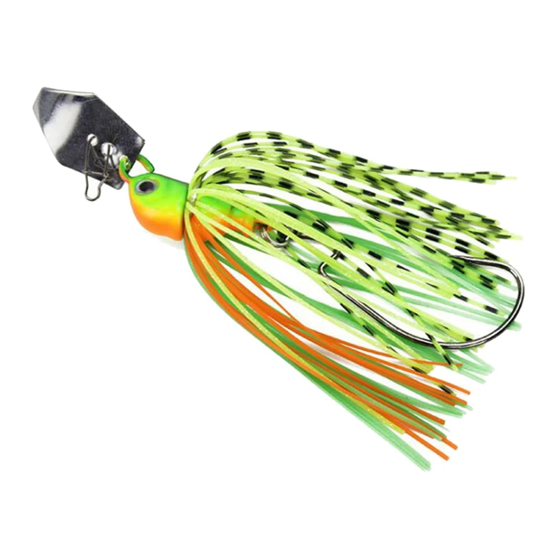 1pcs 20g Artificial Metal Spinner Bait Metal Spoons With Silicone Skirts Lure For Pike Bass Trout Fishing
1pcs 20g Artificial Metal Spinner Bait Metal Spoons With Silicone Skirts Lure For Pike Bass Trout Fishing