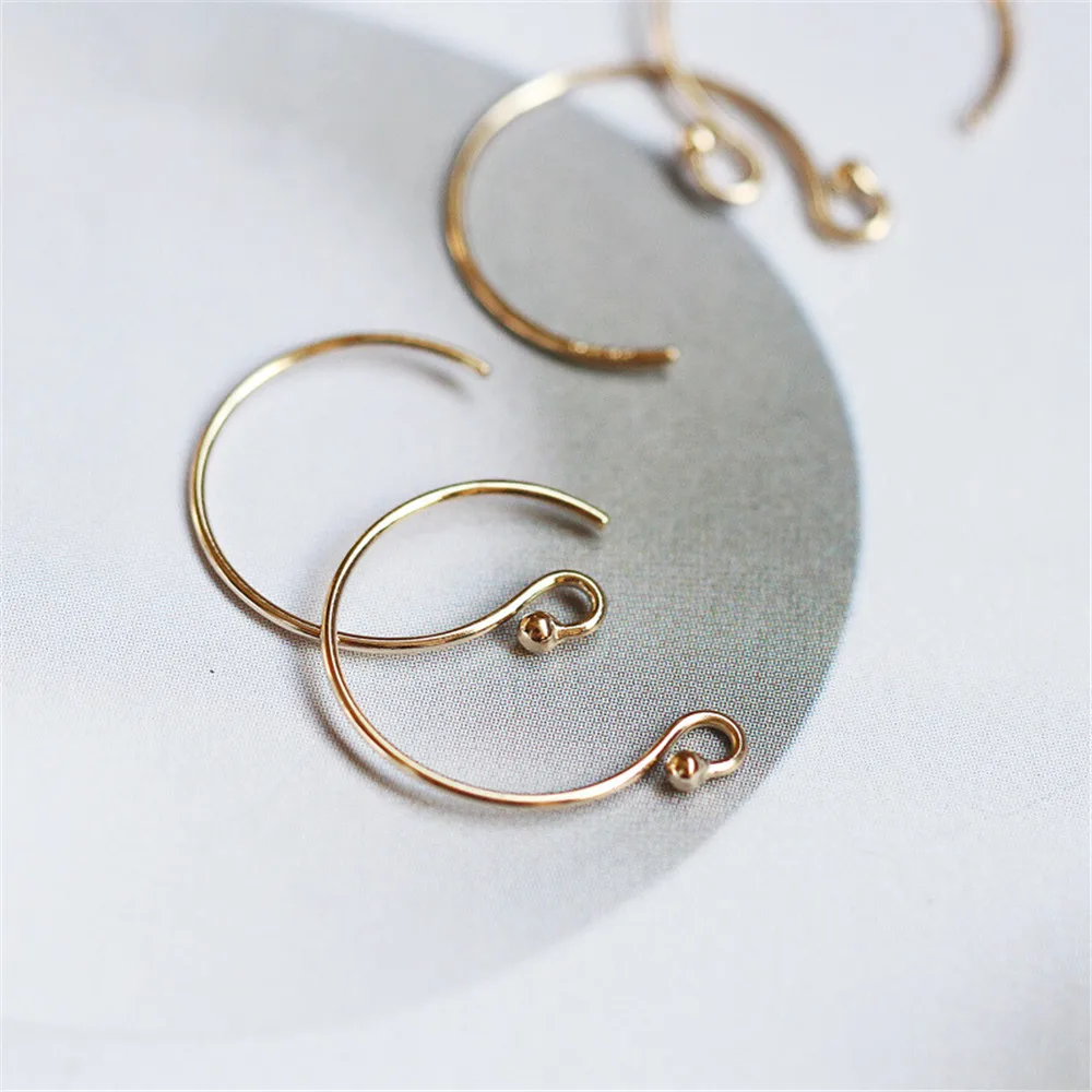 American 14K gold Filled semi-circular French earrings with Ball Earrings DIY accessories
American 14K gold Filled semi-circular French earrings with Ball Earrings DIY accessories