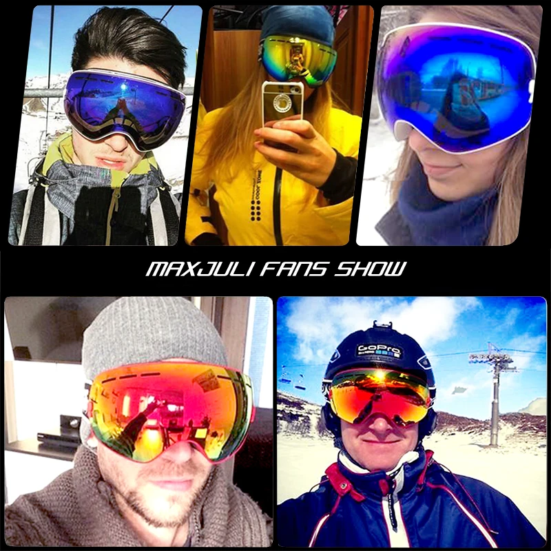 MAXJULI Ski Goggles - Interchangeable Lens - Premium Snow Goggles