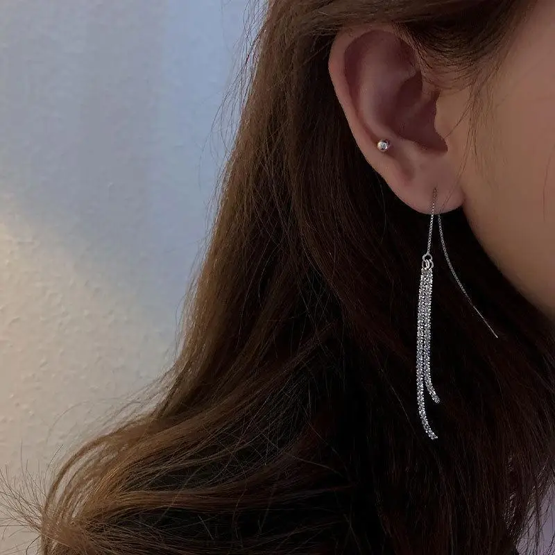 Dosdos 925 Sterling Silver Custom Star Shimmering Earrings Long Earrings korean earrings earrings for women tassel earrings
Dosdos 925 Sterling Silver Custom Star Shimmering Earrings Long Earrings korean earrings earrings for women tassel earrings