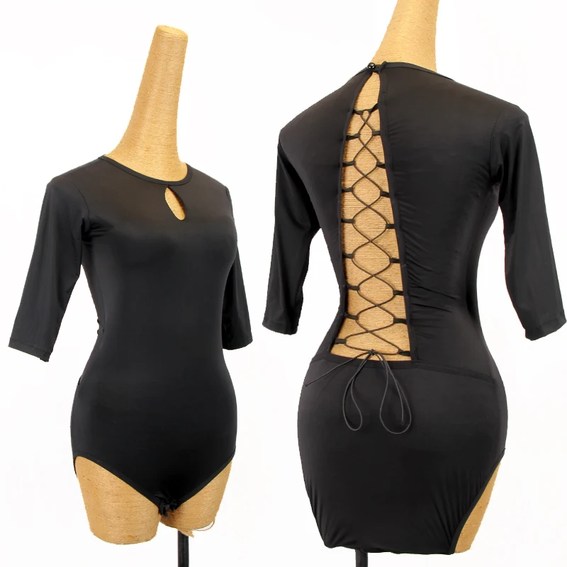 New Straps Back Latin Dance Tops Women Sexy Short Sleeves Black Leotads Gymnastic Costume Rumba Top Latin Practice Wear DNV15262
New Straps Back Latin Dance Tops Women Sexy Short Sleeves Black Leotads Gymnastic Costume Rumba Top Latin Practice Wear DNV15262