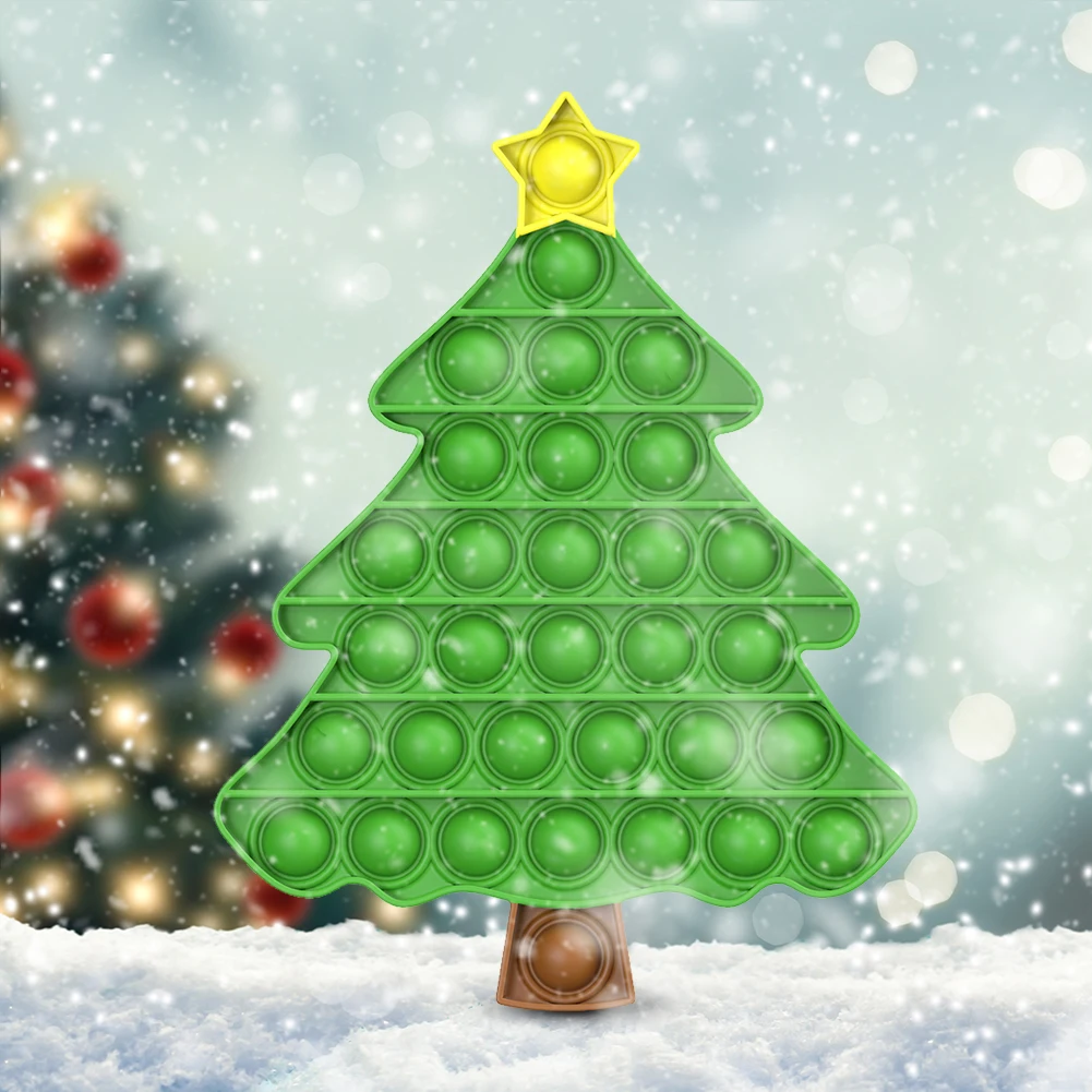Christmas Tree Silicone Push Bubble Sensory Fidget Toys Reliever Stress For Adult Children Autism Antistress Toy Christmas Gift
Christmas Tree Silicone Push Bubble Sensory Fidget Toys Reliever Stress For Adult Children Autism Antistress Toy Christmas Gift