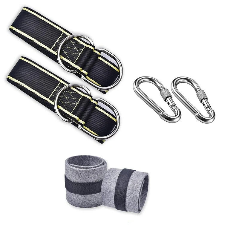 Outdoor Hammock Tree Swing Hanging Straps Kit,5Ft with 2 Locking Carabiners and 2 Tree Protectors,for Swings & Hammocks
Outdoor Hammock Tree Swing Hanging Straps Kit,5Ft with 2 Locking Carabiners and 2 Tree Protectors,for Swings & Hammocks