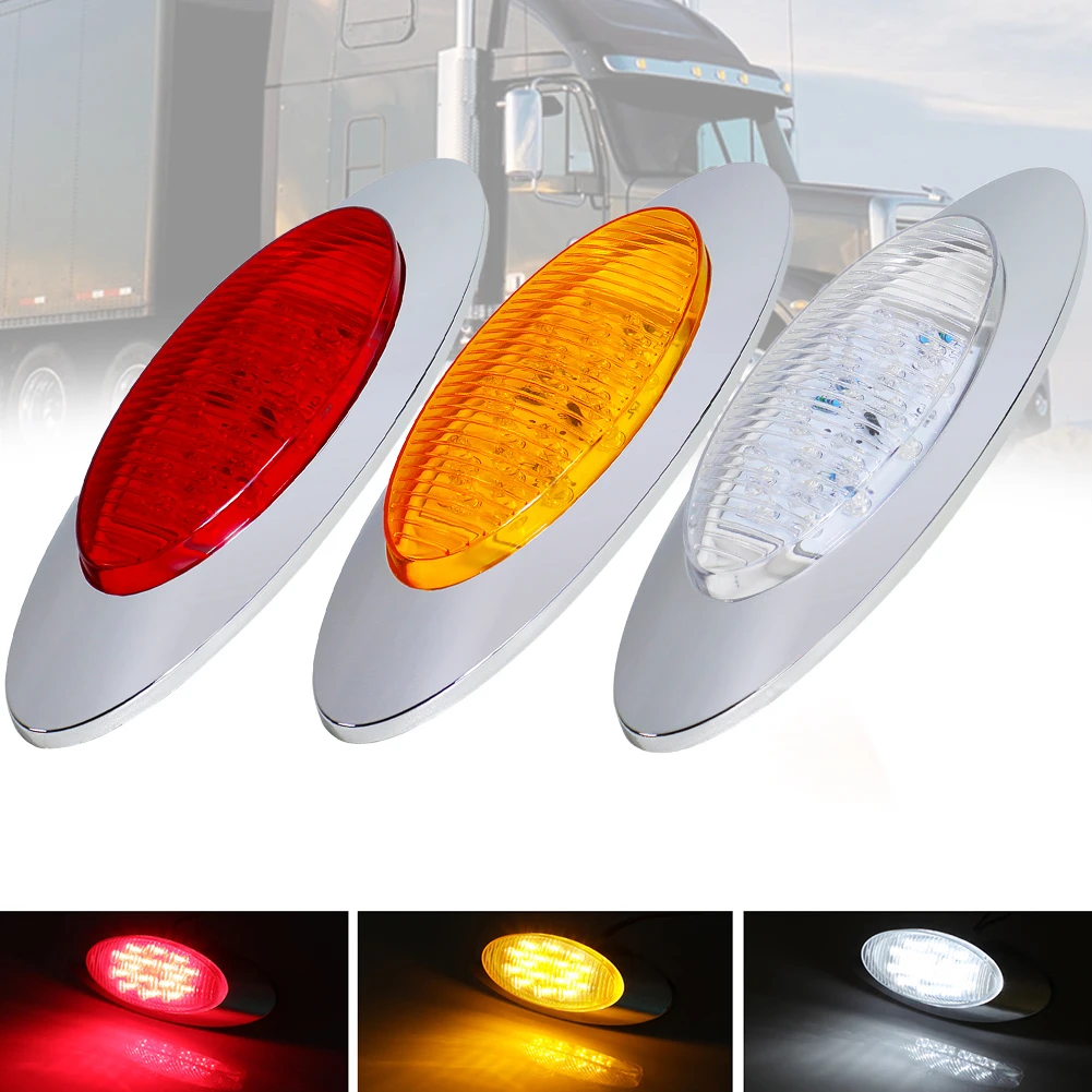 16LED Side Marker Lights DC12V Car External Lights Warning Tail Light Auto Trailer Truck Lorry Lamps Boat Signal Lighting Yellow
16LED Side Marker Lights DC12V Car External Lights Warning Tail Light Auto Trailer Truck Lorry Lamps Boat Signal Lighting Yellow