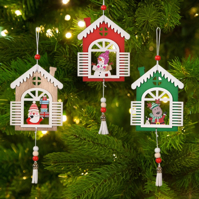 1PC Christmas Wooden House Pendant Christmas Tree Santa Claus Snowman Drop Ornaments Home Decor Kids Toy Gift Xmas New Year
1PC Christmas Wooden House Pendant Christmas Tree Santa Claus Snowman Drop Ornaments Home Decor Kids Toy Gift Xmas New Year