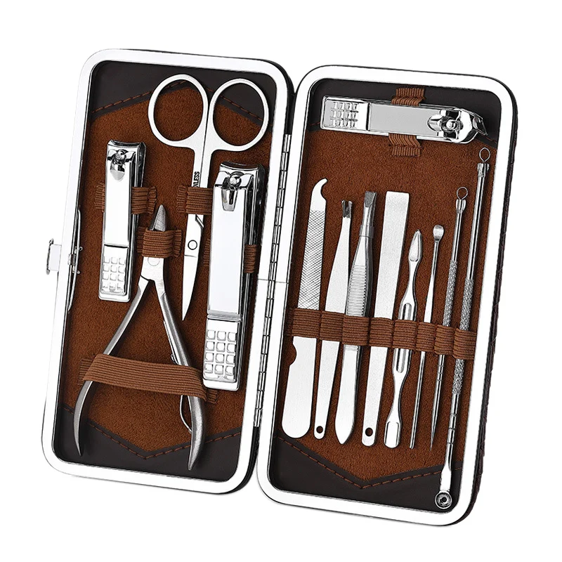 13 Pcs Manicure Nail Clipper Set Household Stainless Steel Ear Spoon Nail Clippers Manicure Tool Pedicure Nail Scissor 
13 Pcs Manicure Nail Clipper Set Household Stainless Steel Ear Spoon Nail Clippers Manicure Tool Pedicure Nail Scissor