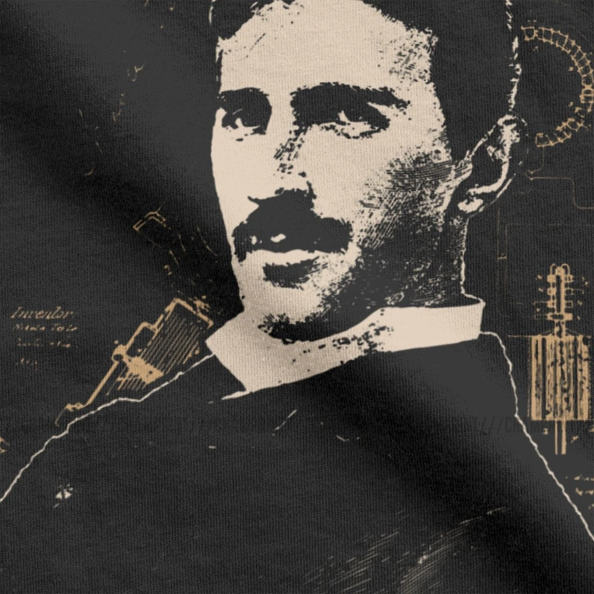 Мужские футболки Nikola Tesla с коротким рукавом изобретателем физики научные 100%