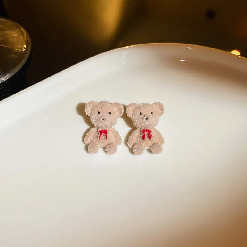 KOFSAC Korean Fashion Cute Bear Earrings For Girl Jewelry Sweet Earring Women Engagement Valentine's Day Accessories
KOFSAC Korean Fashion Cute Bear Earrings For Girl Jewelry Sweet Earring Women Engagement Valentine's Day Accessories