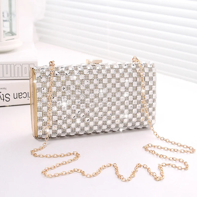 Fashion Bag New Banquet Diamond Messenger Handbag Women's Handbag Diamond Dinner Bag
Fashion Bag New Banquet Diamond Messenger Handbag Women's Handbag Diamond Dinner Bag