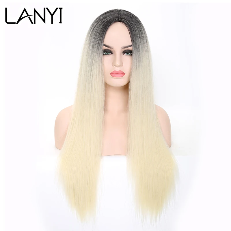 LANYI Black Long Straight Hair With Middle Part Synthetic Hair Ombre 2 Tone Colors Wigs for Women Natural Daily Cosplay Wigs
LANYI Black Long Straight Hair With Middle Part Synthetic Hair Ombre 2 Tone Colors Wigs for Women Natural Daily Cosplay Wigs