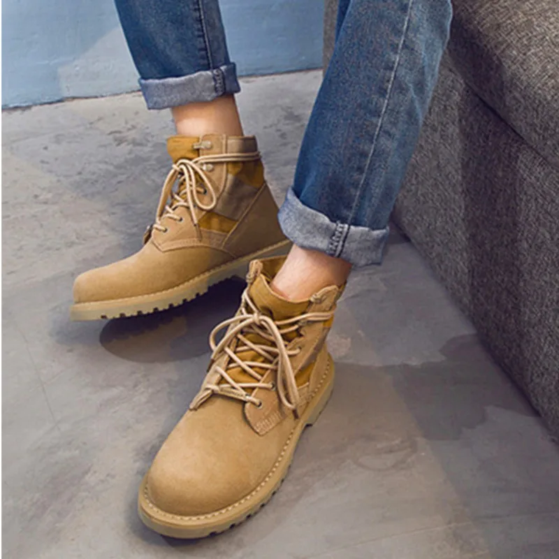 Ladies Suede Leather Martin Boots Neutral Plus Size Fur Desert Boot Autumn And Winter Couple Outdoor Work Combat Military Shoes
Ladies Suede Leather Martin Boots Neutral Plus Size Fur Desert Boot Autumn And Winter Couple Outdoor Work Combat Military Shoes