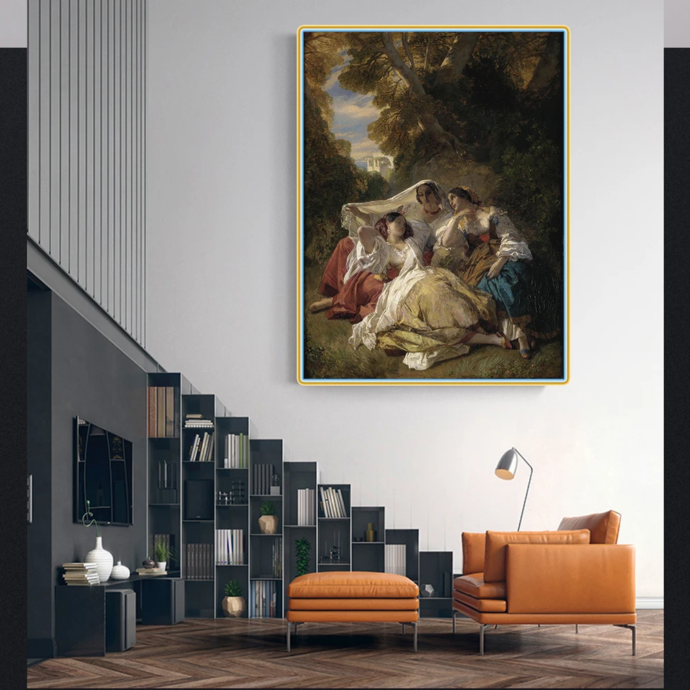 Holover Canvas Oil Painting Winterhalter"La Siesta"Western Art Decor Decorative Posters Aesthetic Decoration Wall Art
Holover Canvas Oil Painting Winterhalter"La Siesta"Western Art Decor Decorative Posters Aesthetic Decoration Wall Art