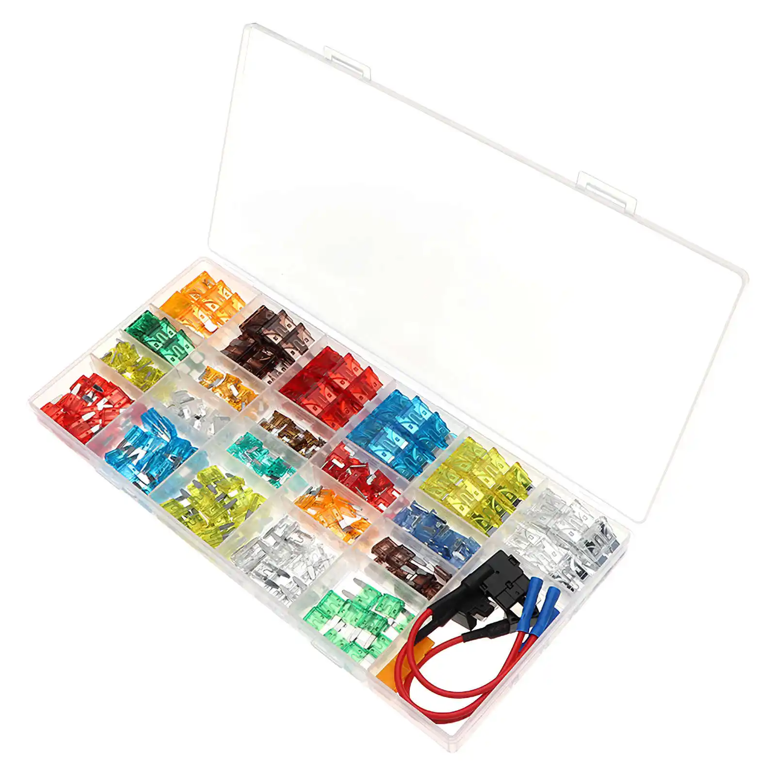 330Pcs Car Fuses 2A 5A 7.5A 10A 15A 20A 25A 30A Amp with Storage Box Clip Assortment Auto Blade Fuse Set Truck Auto Fuse Kit
330Pcs Car Fuses 2A 5A 7.5A 10A 15A 20A 25A 30A Amp with Storage Box Clip Assortment Auto Blade Fuse Set Truck Auto Fuse Kit