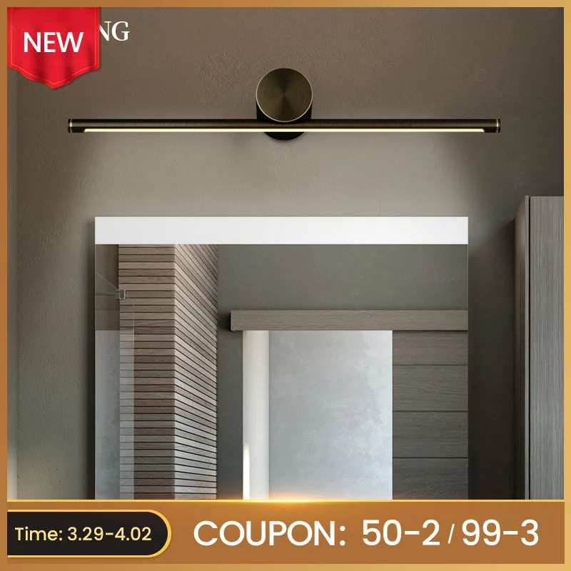 Led Mirror Light Wall Lamps Bathroom Waterproof Copper Black LED Flat Lamp Modern Indoor Wall Lamp Bathroom Light Make Up Mirror 
Led Mirror Light Wall Lamps Bathroom Waterproof Copper Black LED Flat Lamp Modern Indoor Wall Lamp Bathroom Light Make Up Mirror