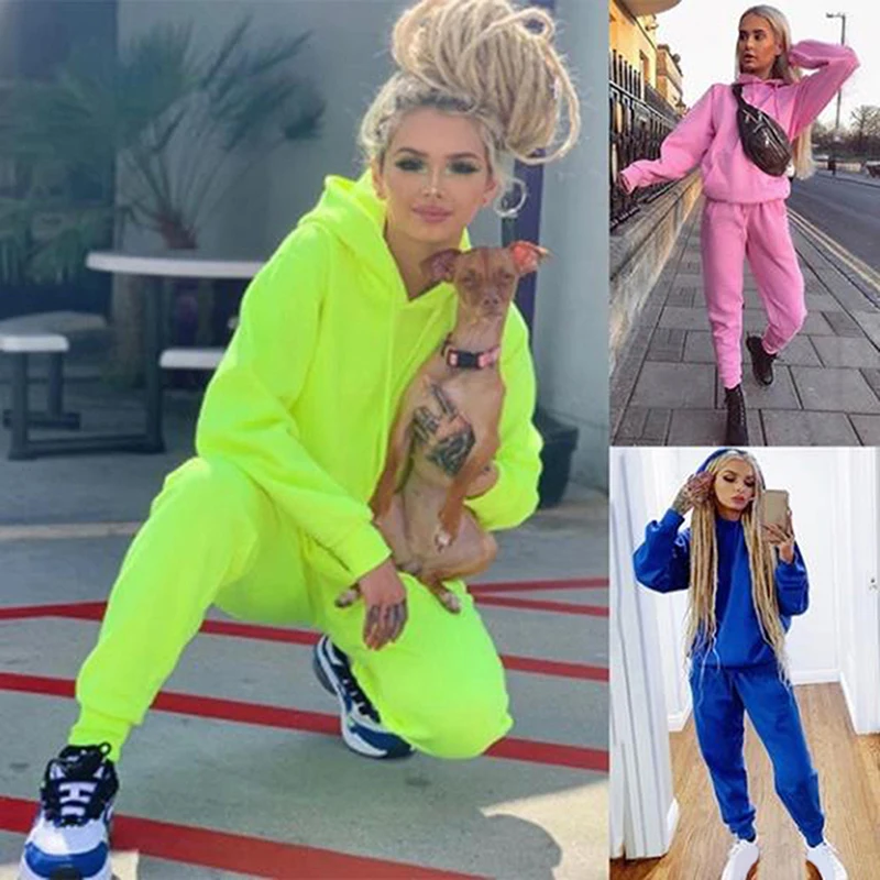 2021 Womens Tracksuit Set Sportswear Long Sleeve Hoodies+Full Pants 2 Piece Set Solid Casual Women's Sport Suit
2021 Womens Tracksuit Set Sportswear Long Sleeve Hoodies+Full Pants 2 Piece Set Solid Casual Women's Sport Suit