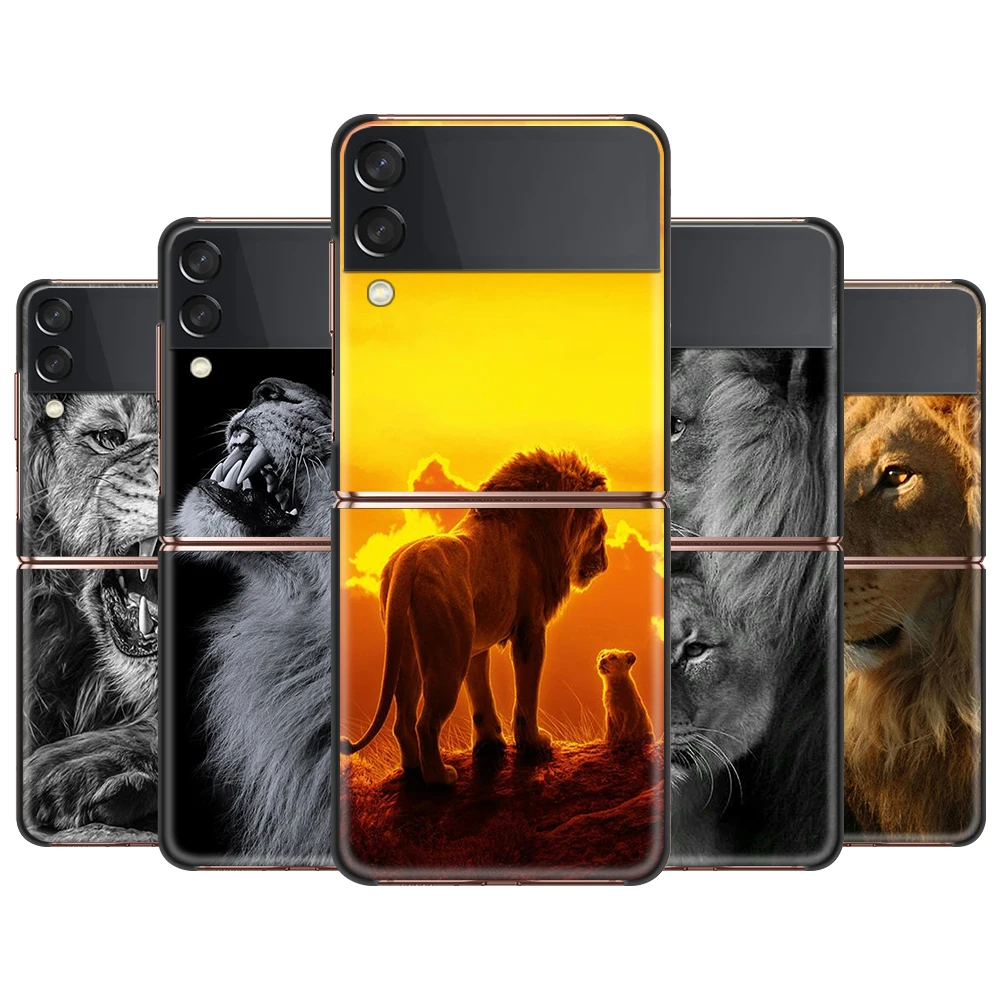 The Lion King Animal Cover For Samsung Galaxy Z Flip 6.7" Flip3 5G Black PC Hard Phone Case Segmented Protect Coque
The Lion King Animal Cover For Samsung Galaxy Z Flip 6.7" Flip3 5G Black PC Hard Phone Case Segmented Protect Coque