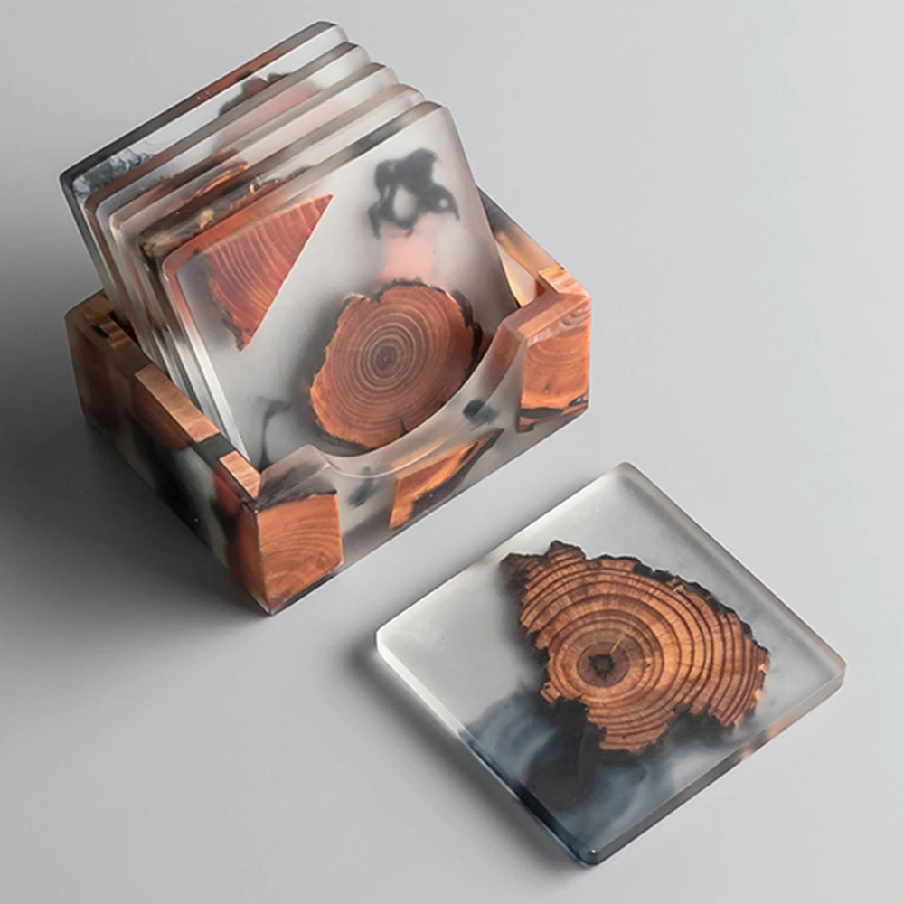 Creative Resin Pine Coasters Heat-resistant Placemats Drink Mat Tea Coffee Cup Pad Waterproof Non-slip Table Decor Tableware Pad
Creative Resin Pine Coasters Heat-resistant Placemats Drink Mat Tea Coffee Cup Pad Waterproof Non-slip Table Decor Tableware Pad