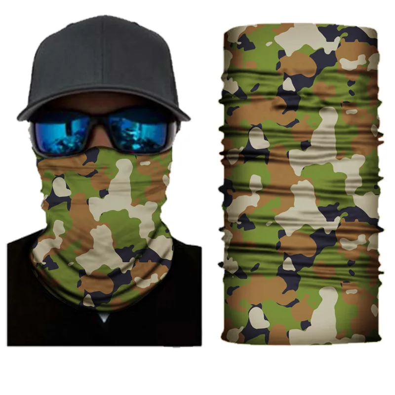 3D камуфляжная бесшовная бандана многофункциональный шарф трубка шея гаитер
