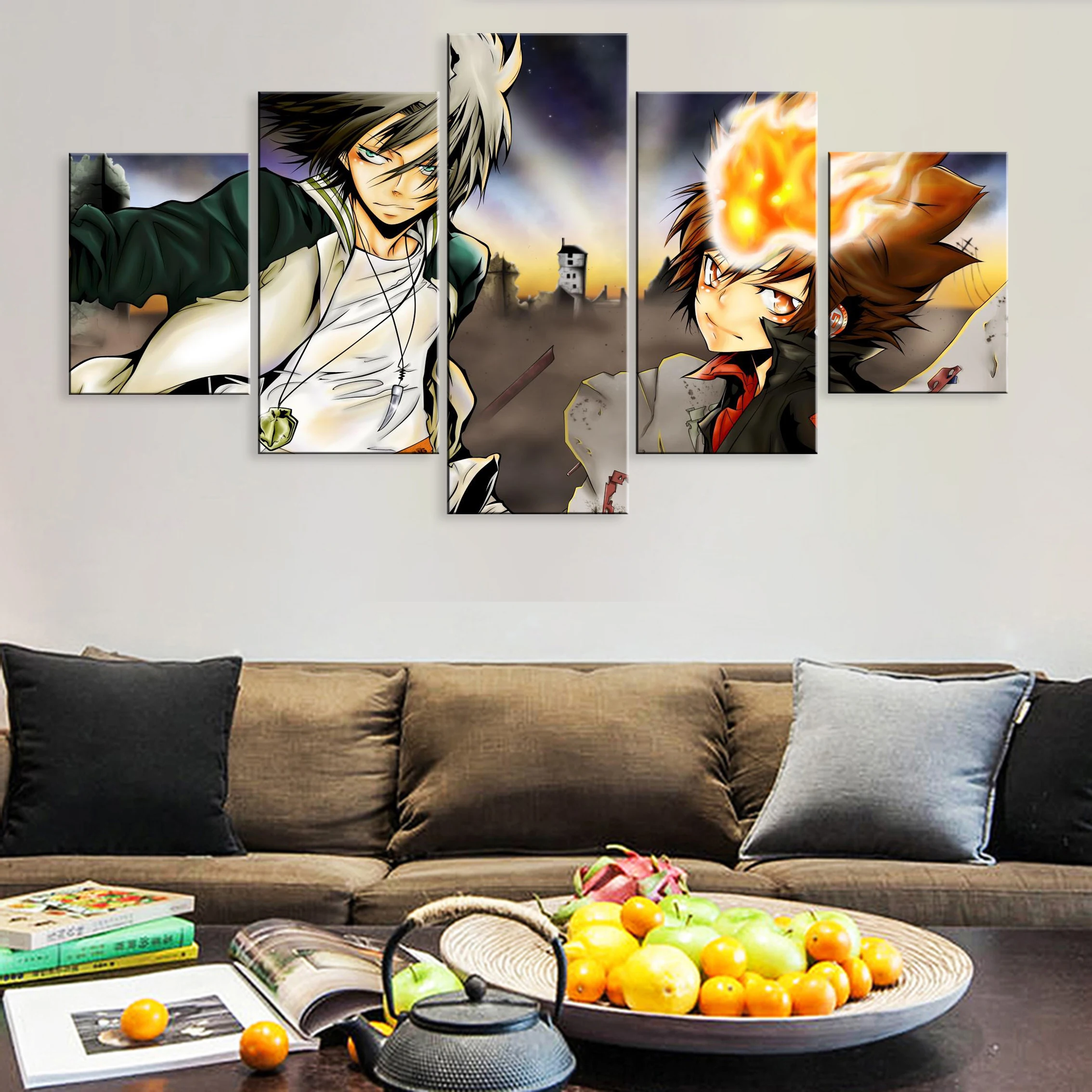 Hd Printed Decoration 5 Pieces Art Modular Poster Painting Canvas Decor Framework Anime HITMAN REBORN!
Hd Printed Decoration 5 Pieces Art Modular Poster Painting Canvas Decor Framework Anime HITMAN REBORN!