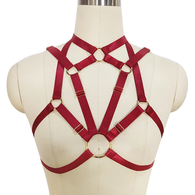 Fetish Tops Harness Strappy Bralette Cupless Top Gothic Body Harness Lingerie Plus Size Belt Elastic Fashion Women Festival Rave
Fetish Tops Harness Strappy Bralette Cupless Top Gothic Body Harness Lingerie Plus Size Belt Elastic Fashion Women Festival Rave