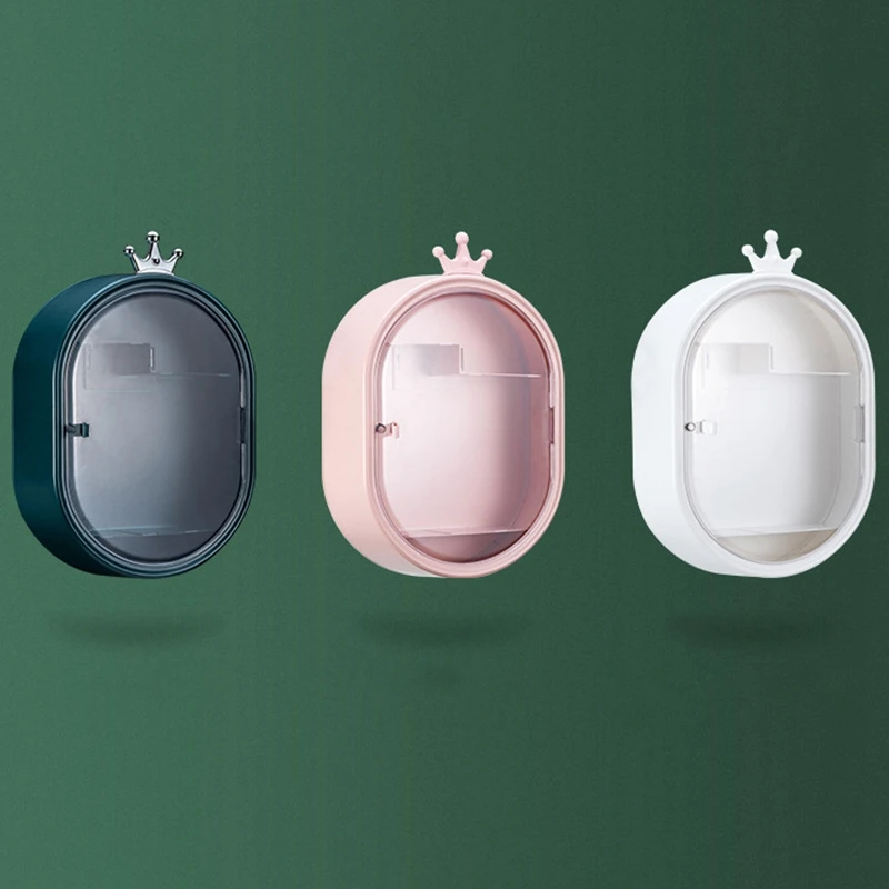 Cosmetic Organizer No Drilling Wall Mount Makeup Organizer Dustproof Waterproof Makeup Storage Box Display Cases
Cosmetic Organizer No Drilling Wall Mount Makeup Organizer Dustproof Waterproof Makeup Storage Box Display Cases