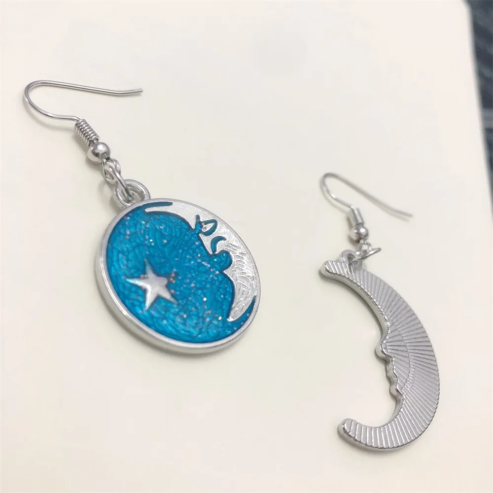 Peixin Korean charm pop unique asymmetric Earrings blue sky Stars Moon Earrings Fashion Accessories for women's Earrings
Peixin Korean charm pop unique asymmetric Earrings blue sky Stars Moon Earrings Fashion Accessories for women's Earrings