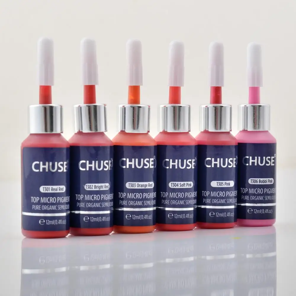 CHUSE Lips Microblading Micro Pigment Permanent Makeup Tattoo Ink Cosmetic Color Passed SGS,DermaTest 6 bottles/Lot T3 TATTOOING
CHUSE Lips Microblading Micro Pigment Permanent Makeup Tattoo Ink Cosmetic Color Passed SGS,DermaTest 6 bottles/Lot T3 TATTOOING