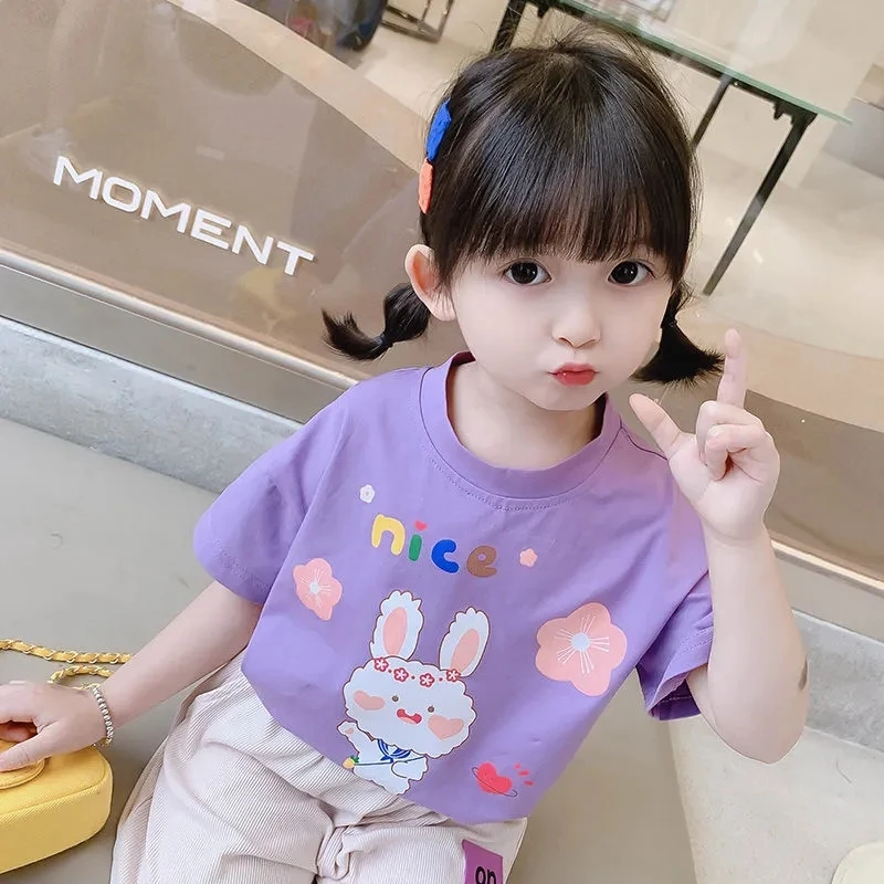Girls Cotton Short Sleeve T-Shirts summer new girls baby kids children's Korean tops summer fashion cartoon t-shirts P4 382
Girls Cotton Short Sleeve T-Shirts summer new girls baby kids children's Korean tops summer fashion cartoon t-shirts P4 382