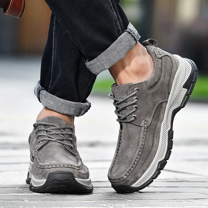 Genuine Leather Men Shoes lace up Luxury Brand Casual Men Flats Shoe outdoor Black Formal Chaussure Homme Sapato Masculino shoes
Genuine Leather Men Shoes lace up Luxury Brand Casual Men Flats Shoe outdoor Black Formal Chaussure Homme Sapato Masculino shoes