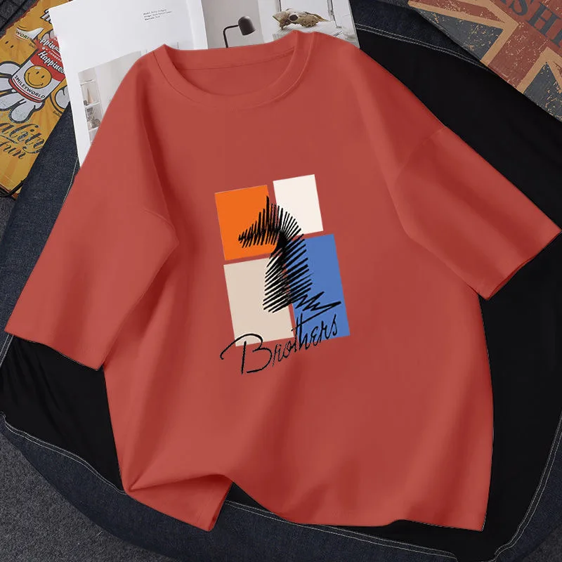 T Shirt Woman 2021 Summer Tops Short Sleeve Oversized T Shirts Cotton Print O-Neck Women Tee Shirt Femme Casual M-4XL
T Shirt Woman 2021 Summer Tops Short Sleeve Oversized T Shirts Cotton Print O-Neck Women Tee Shirt Femme Casual M-4XL