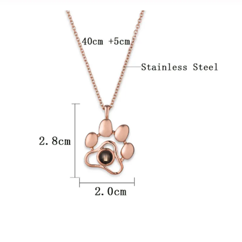 Valentine's day Gifts Custom Heart Projection Necklace Heart Paw Cat Pendant Projection Necklace Jewelry Love Memory Gifts
Valentine's day Gifts Custom Heart Projection Necklace Heart Paw Cat Pendant Projection Necklace Jewelry Love Memory Gifts