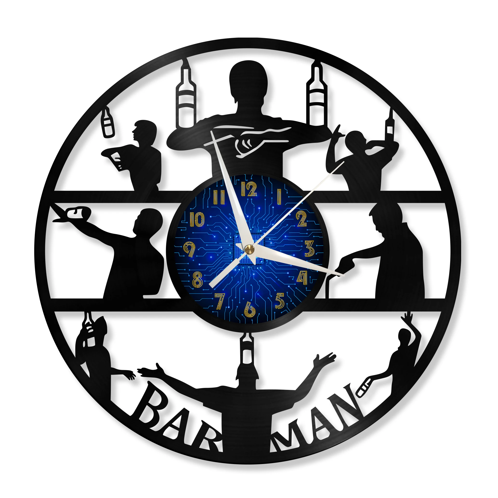 Bar Man Modern Design Home Decor Creativity 12 Inch Silence Vinyl Record Wall Clock Wall Decoration LED Clocks Gifts For Men
Bar Man Modern Design Home Decor Creativity 12 Inch Silence Vinyl Record Wall Clock Wall Decoration LED Clocks Gifts For Men