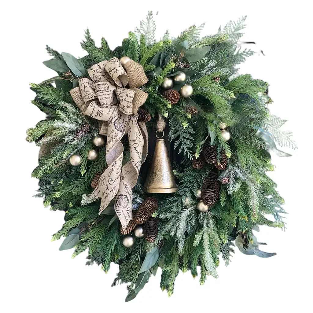 Рождественская гирлянда, сосновые конусы, украшения, сосновые иглы, Рождественская гирлянда для дома, вечеринки, входная дверь 
Рождественская гирлянда, сосновые конусы, украшения, сосновые иглы, Рождественская гирлянда для дома, вечеринки, входная дверь